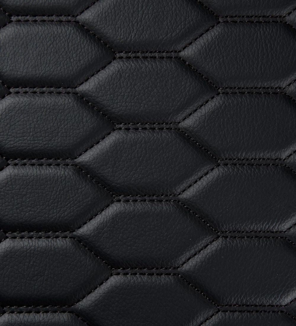 Honeycomb Series - Black with Black Stitching