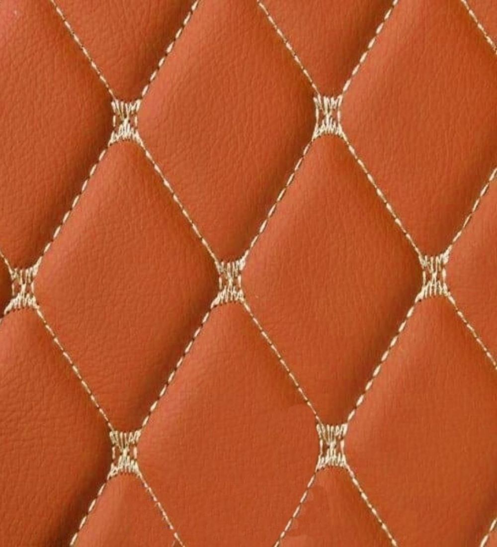 Diamond Series - Brown with Beige Stitching