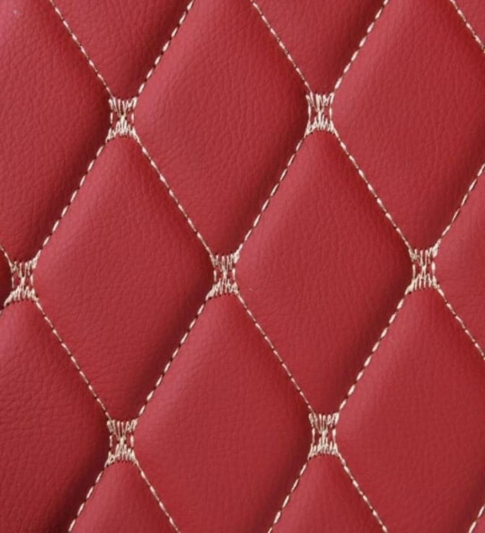 Diamond Series - Crimson with Beige Stitching