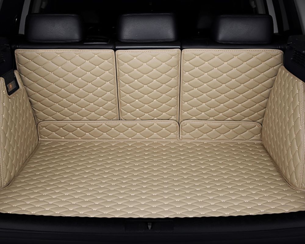 3D Trunk Mat - Beige  with Beige Stitching