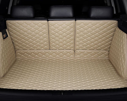 3D Trunk Mat - Beige  with Beige Stitching