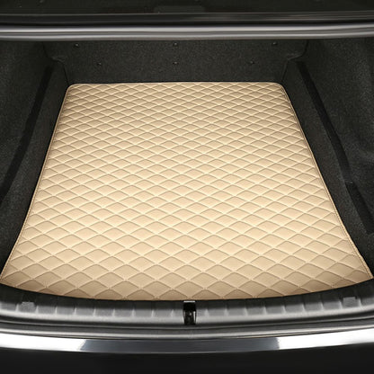 Base Trunk Mat - Beige  with Beige Stitching