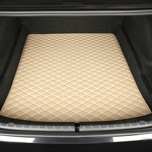 Base Trunk Mat - Beige  with Beige Stitching