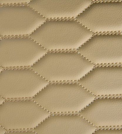 Honeycomb Series - Beige  with Beige Stitching