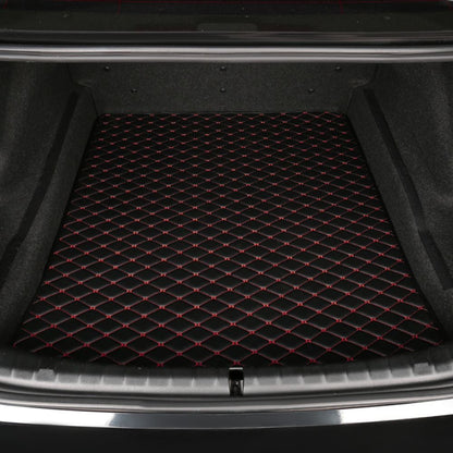 Base Trunk Mat - Black with Red Stitching