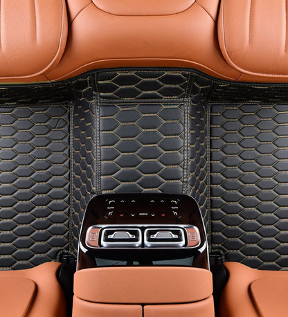 Honeycomb Series - Black with Beige Stitching