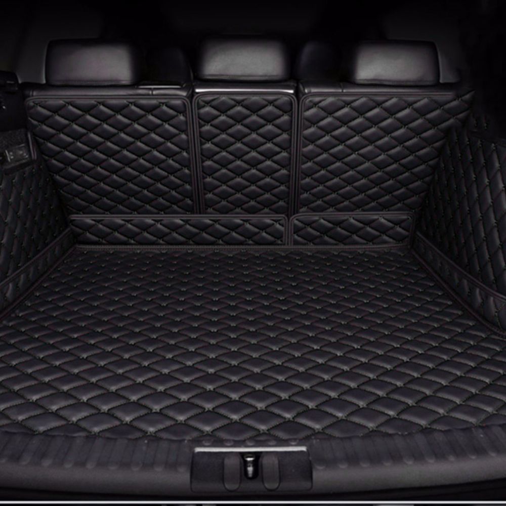 3D Trunk Mat - Black with Black Stitching