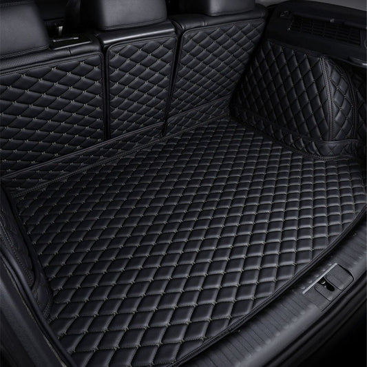 3D Trunk Mat - Black with Black Stitching