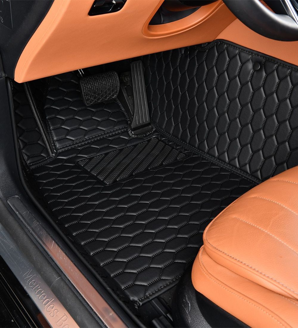 Honeycomb Series - Black with Black Stitching