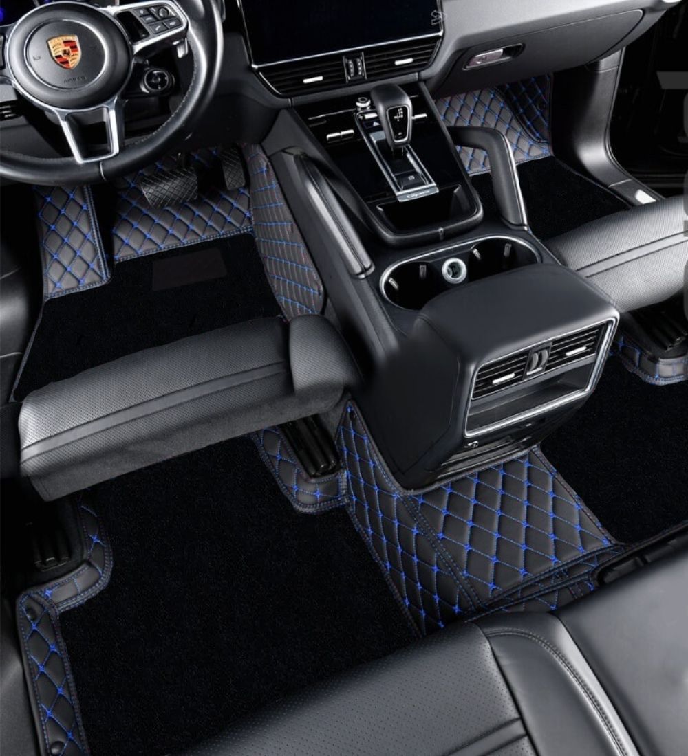 Premium Series - Black with Blue Stitching