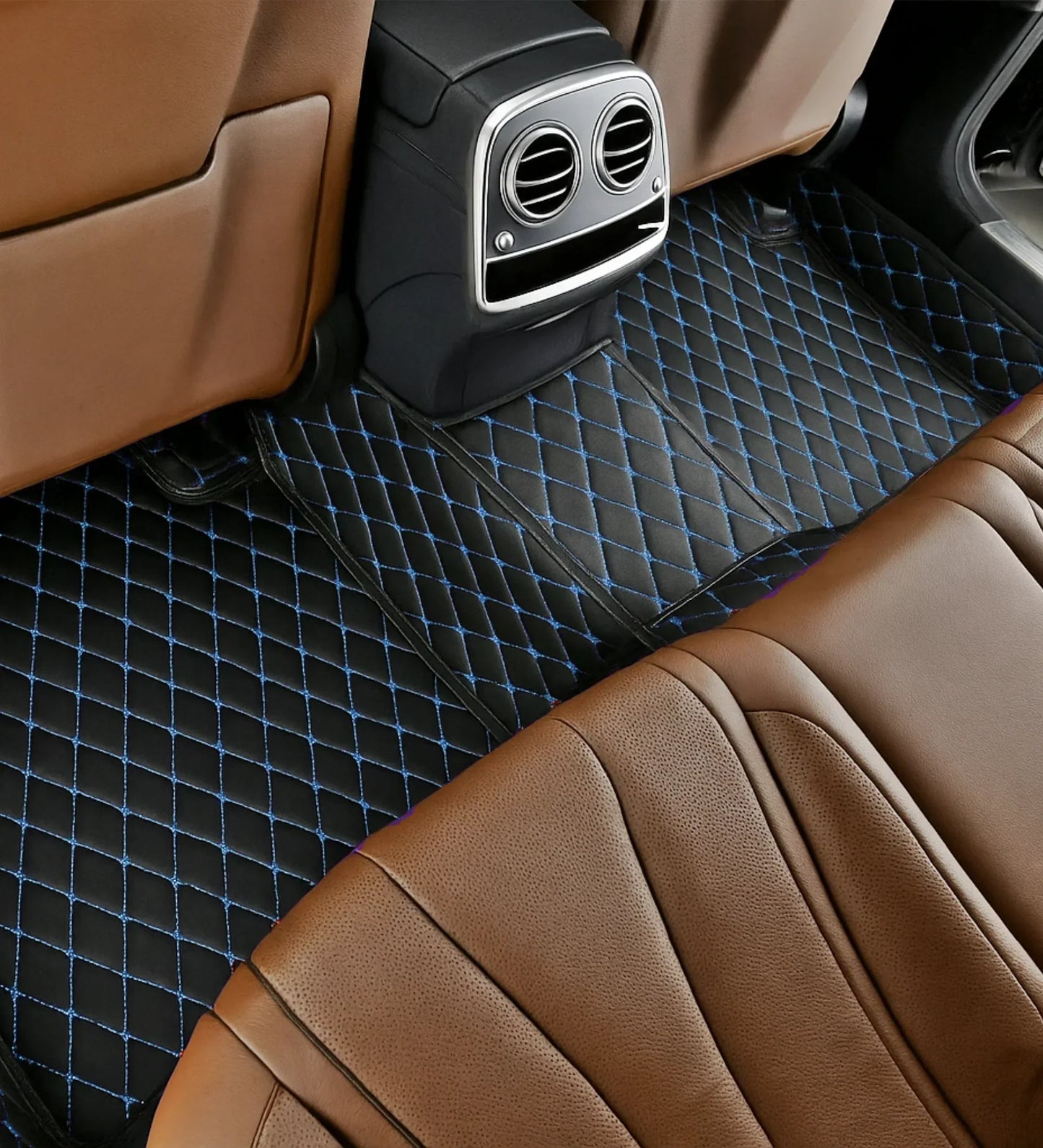 Diamond Series - Black with Blue Stitching