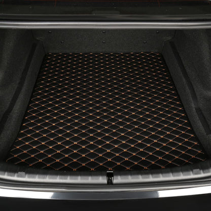 Base Trunk Mat - Black with Orange Stitching