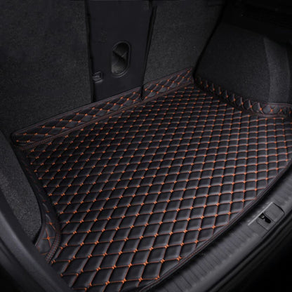 Base Trunk Mat - Black with Orange Stitching