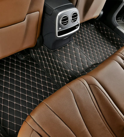 Diamond Series - Black with Beige Stitching