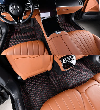 Honeycomb Series - Black with Red Stitching