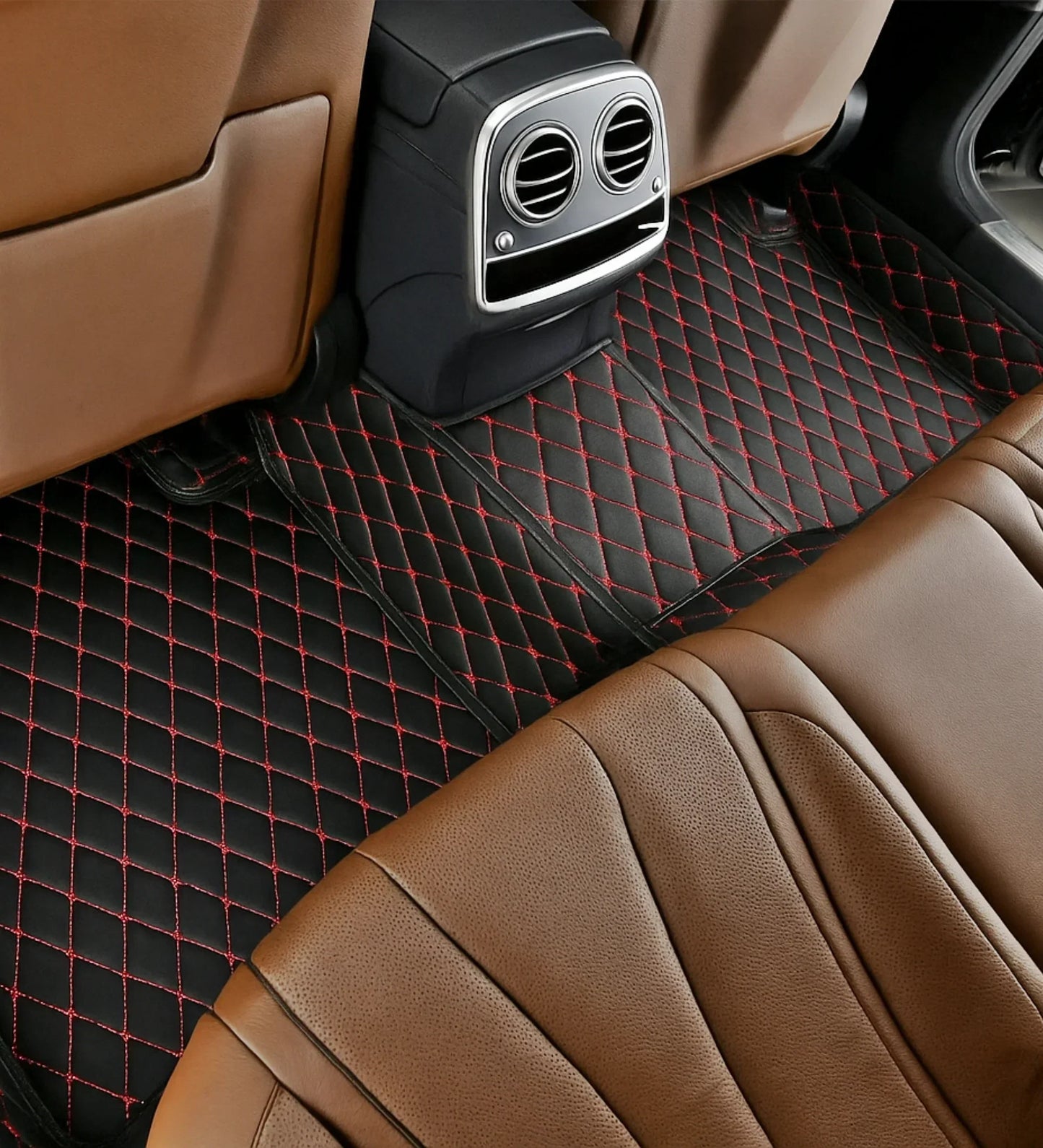 Diamond Series - Black with Red Stitching