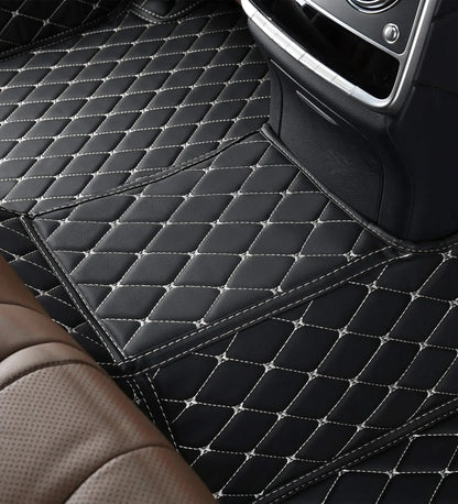 Diamond Series - Black with White Stitching