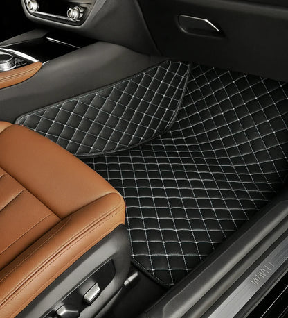 Diamond Series - Black with White Stitching