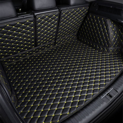 3D Trunk Mat - Black with Yellow Stitching