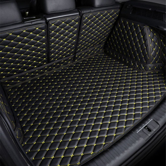 3D Trunk Mat - Black with Yellow Stitching