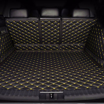 3D Trunk Mat - Black with Yellow Stitching