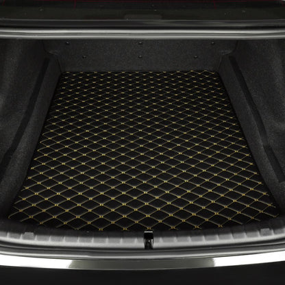Base Trunk Mat - Black with Yellow Stitching