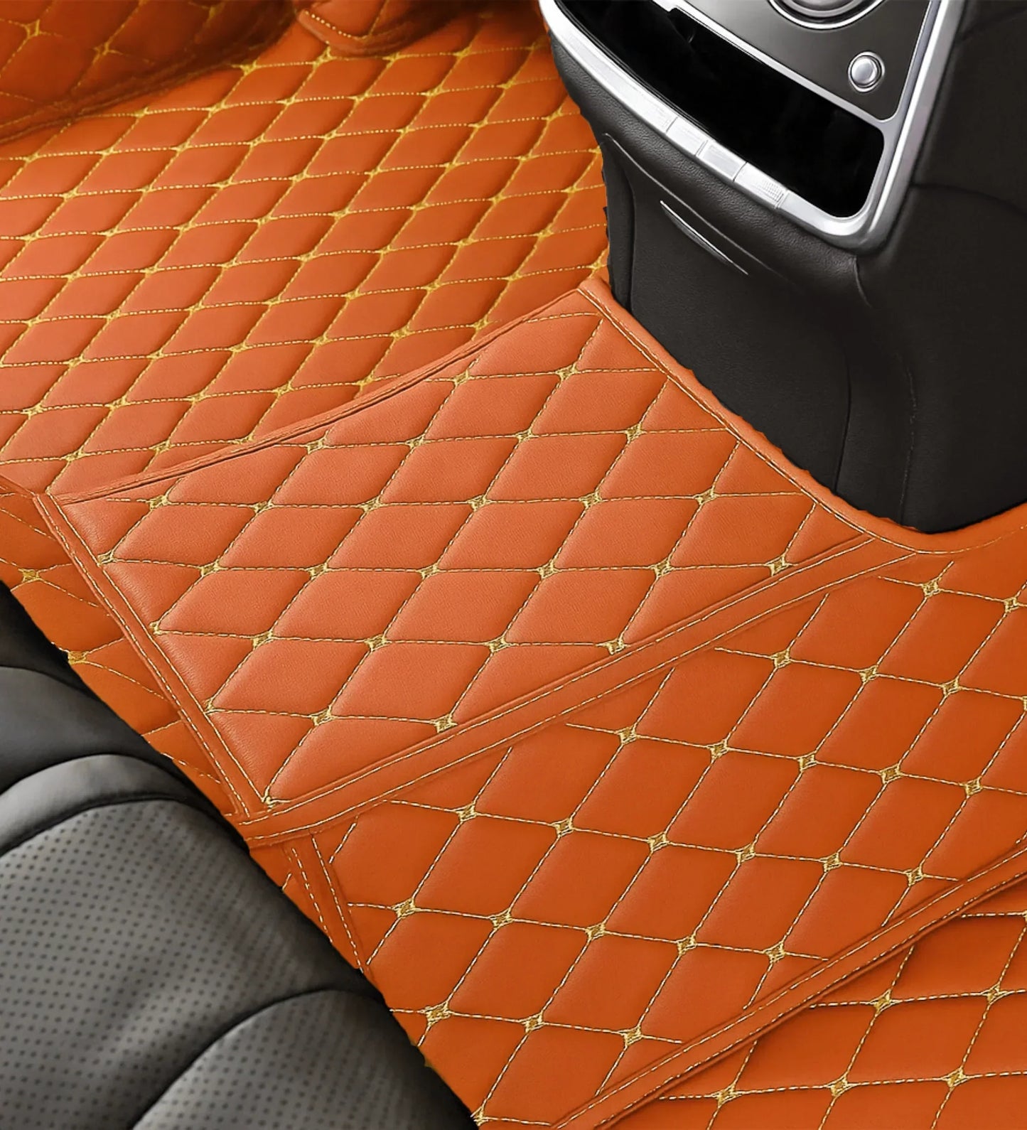 Diamond Series - Brown with Beige Stitching