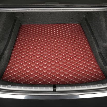 Base Trunk Mat - Crimson with Beige Stitching