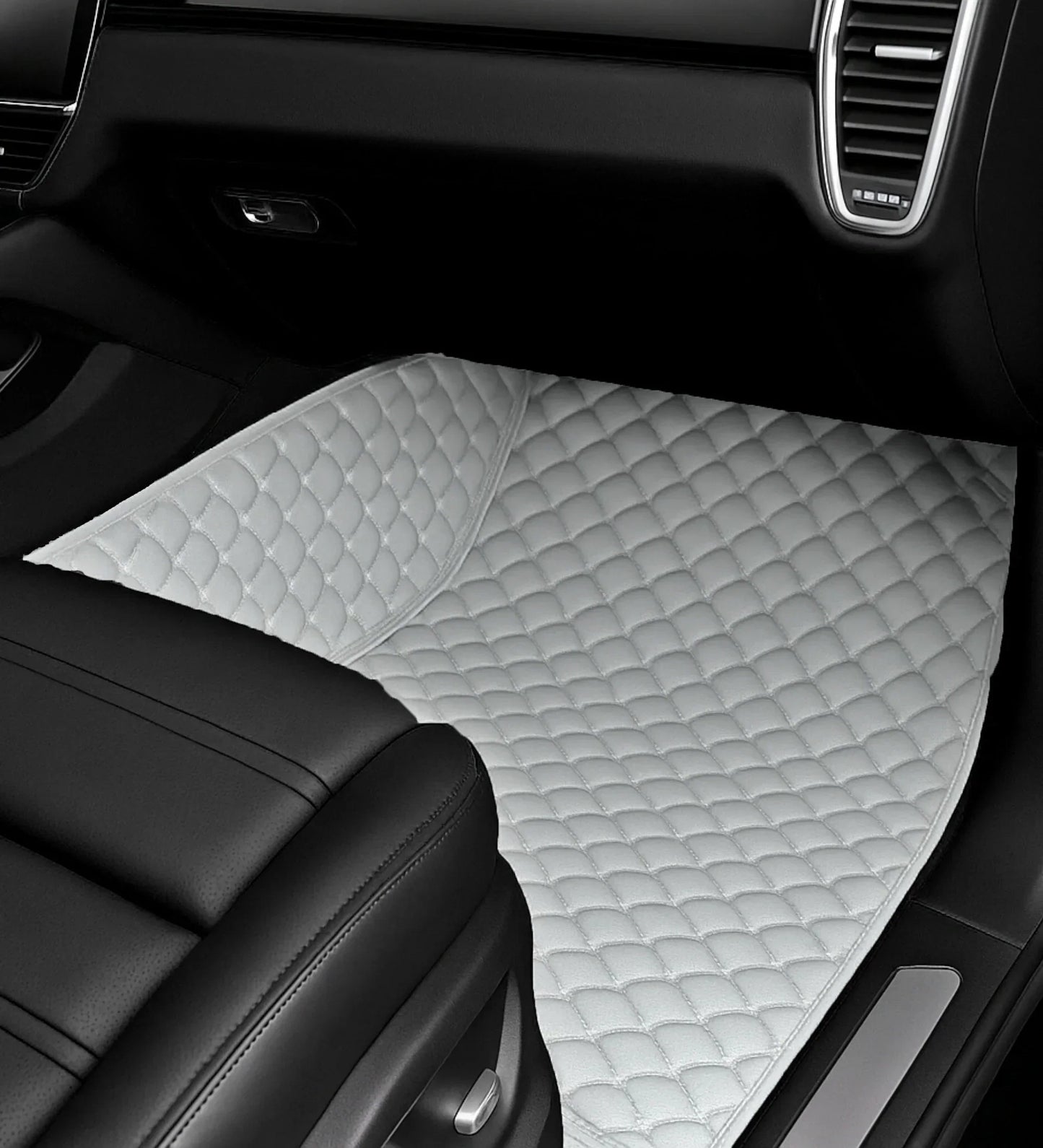 Diamond Series - Grey with White Stitching