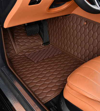 Honeycomb Series - Mocha with Beige Stitching