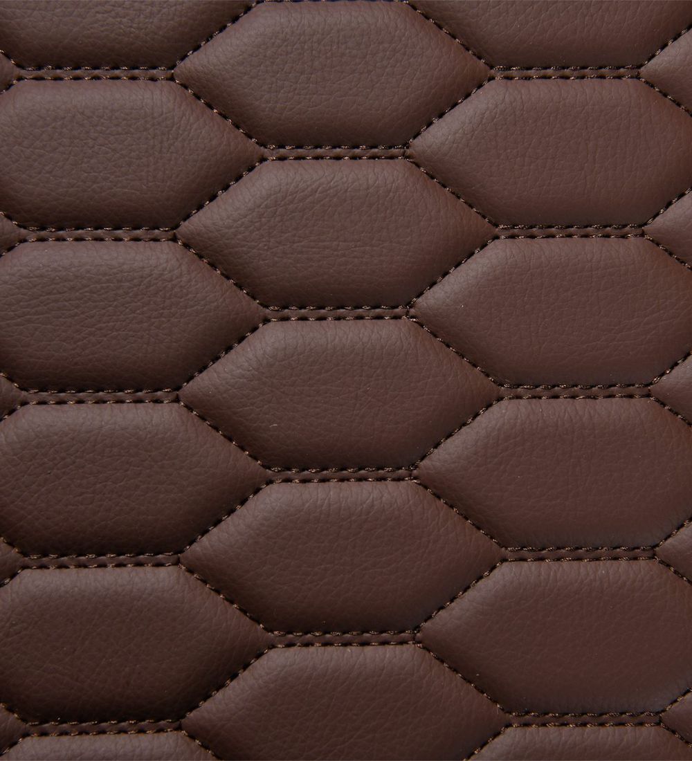 Honeycomb Series - Mocha with Beige Stitching