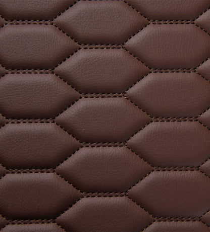 Honeycomb Series - Mocha with Beige Stitching