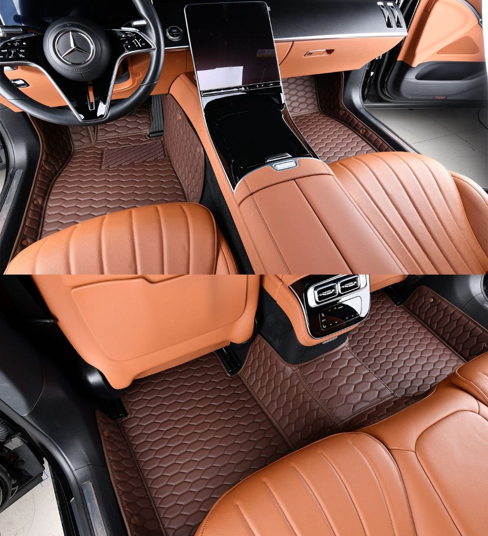 Honeycomb Series - Mocha with Beige Stitching