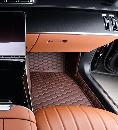 Honeycomb Series - Mocha with Beige Stitching