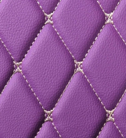 Diamond Series - Purple with Beige Stitching