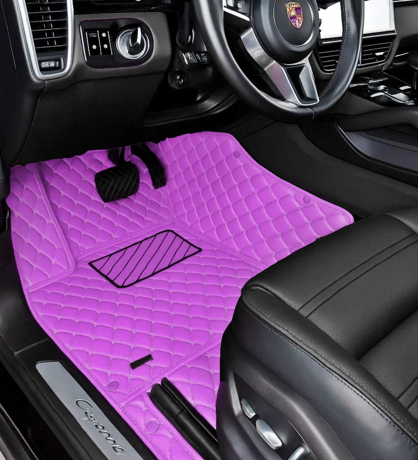 Diamond Series - Purple with Beige Stitching