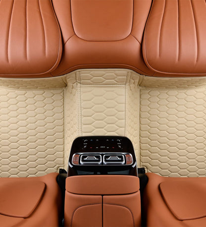 Honeycomb Series - Beige  with Beige Stitching