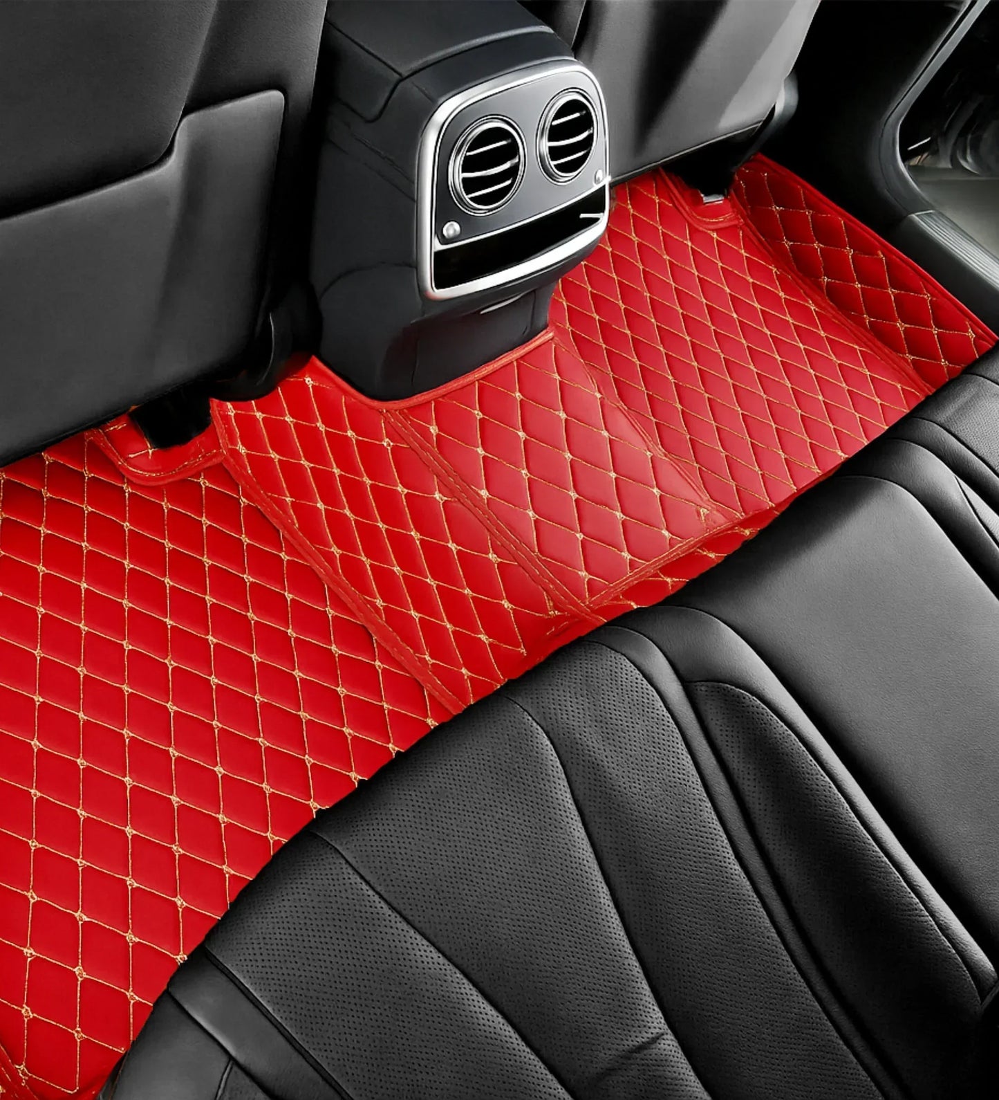 Diamond Series - Red with Beige Stitching