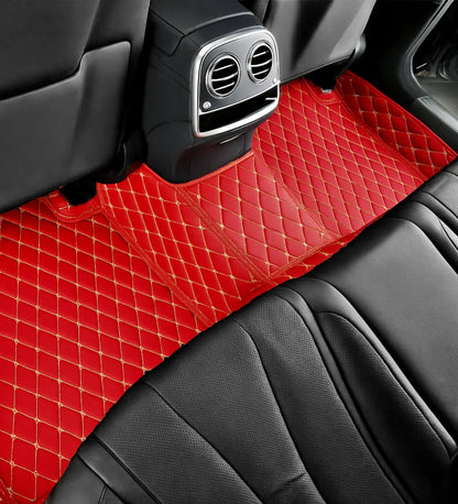 Diamond Series - Red with Beige Stitching