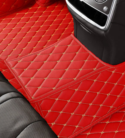 Diamond Series - Red with Beige Stitching