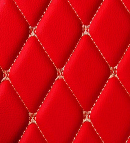 Diamond Series - Red with Beige Stitching