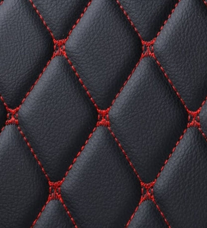 Diamond Series - Black with Red Stitching